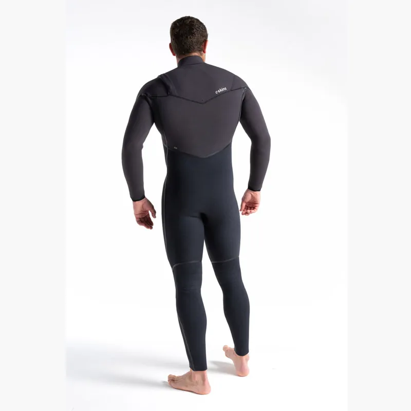 C-Skins Mens Wired 5/4 Chest Zip Wetsuit Black-2